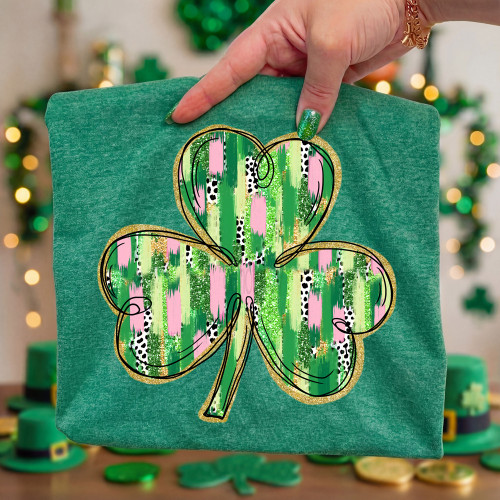 Brushstroke Shamrock Tee