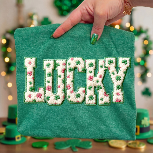 Faux Patch Lucky Tee