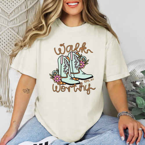 Walk Worthy Cowboy Boots Tee