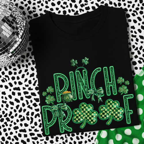 Faux Sequin Pinch Proof Tee