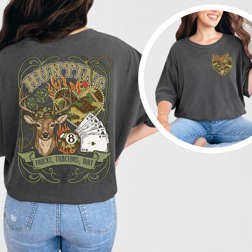 Hunting – Trucks, Tractors, Dirt SET Tee