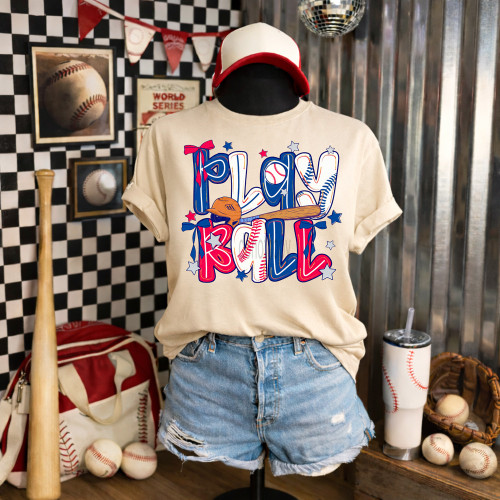 Retro Play Ball Tee