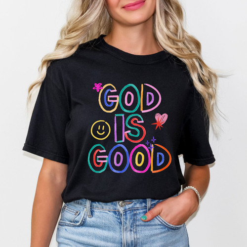 God Is Good Crayon Tee