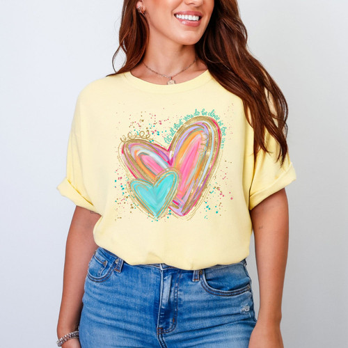 Let All That You Do Be Done in Love Hearts Tee