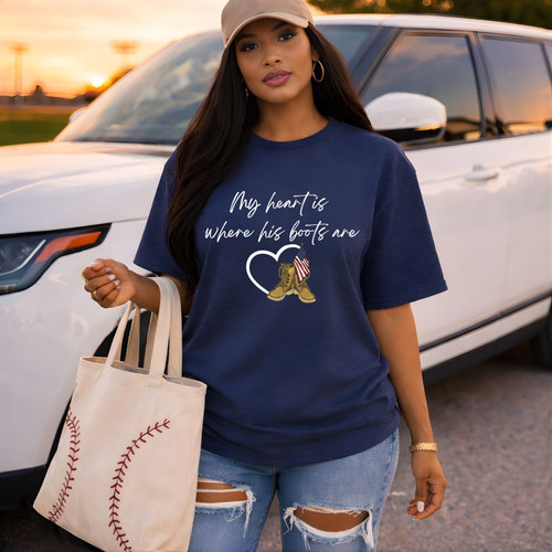 My Heart Is Where His Boots Tee