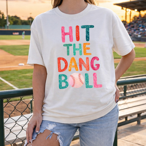 Hit The Dang Ball Colorful Tee