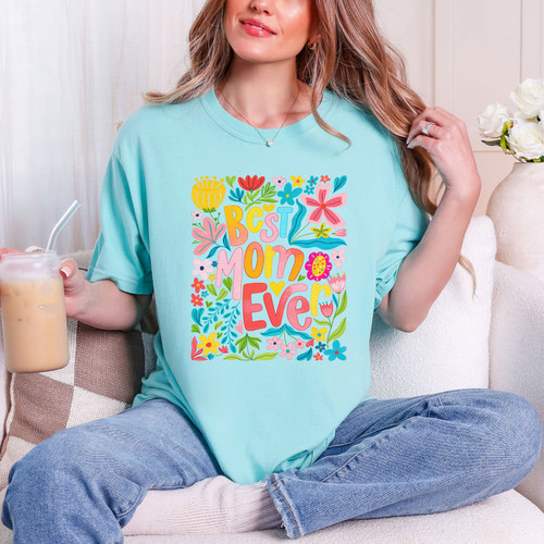 Best Mom Ever Floral Tee