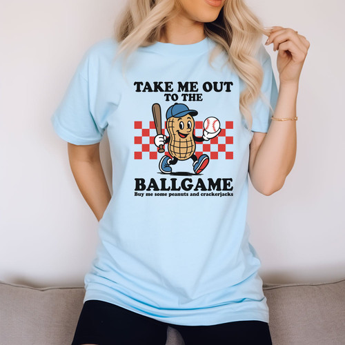 Retro Take Me Out To The Ballgame Tee