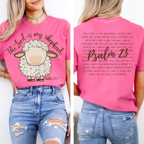 The Lord Is My Shepherd Front/Back Tee