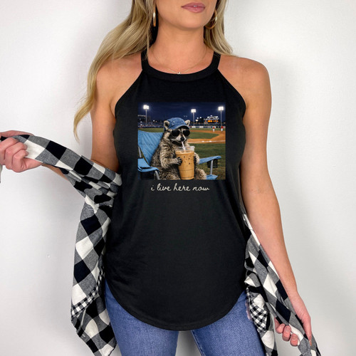 I Live Here Now Baseball Tank