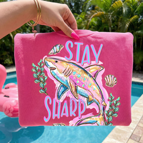 Stay Sharp Shark Tee