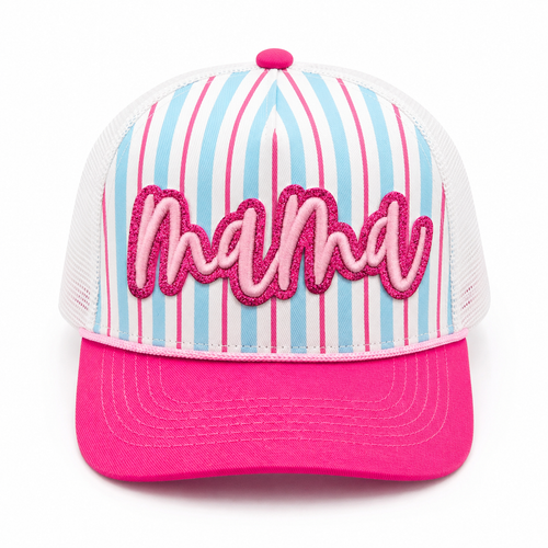 Pink Glitter Mama Trucker Hat – Boutique Ready
