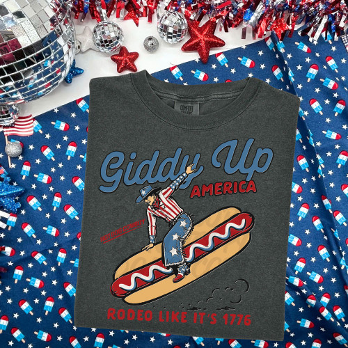 Giddy Up America Rodeo Like It's 1776 Tee