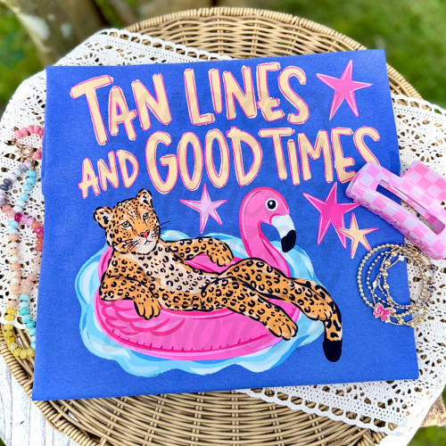 Tan Lines And Good Times Leopard Tee