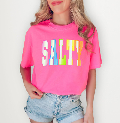 Salty Rainbow Seersucker Tee