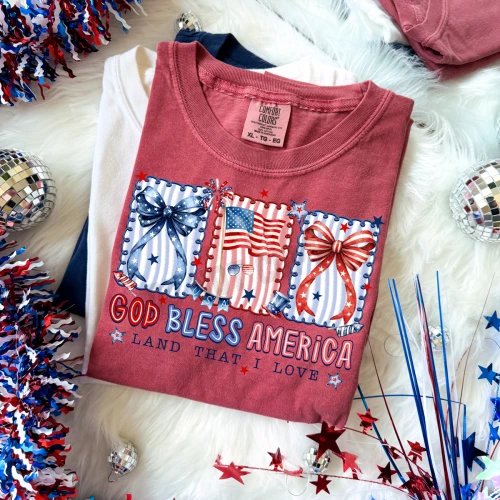 Coquette God Bless America Tee