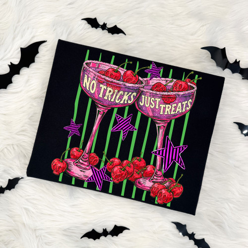 No Tricks Just Treats Cocktails Tee