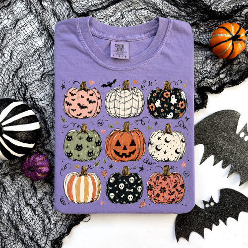 Patterned Pumpkins Tee