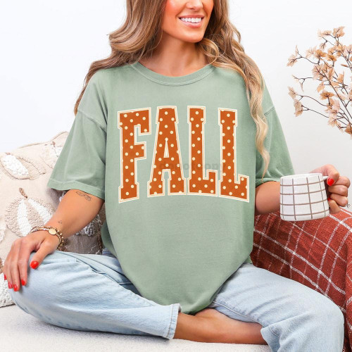 Fall Polka Dot Tee