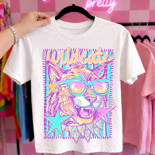 Retro Bold Wildcats Tee