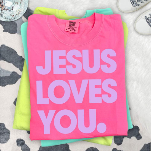 Jesus Loves You LAVENDER Tee