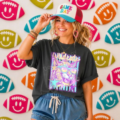 Neon Star Wildcats Tee