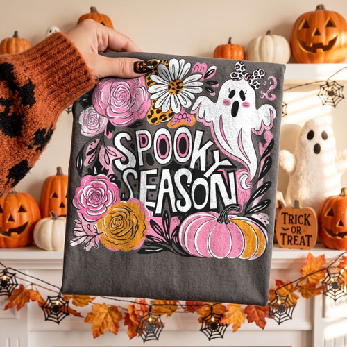 Spooky Season Floral Tee