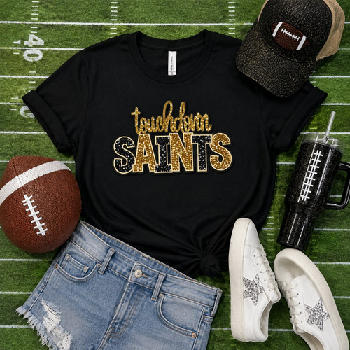 Touchdown Saints Sequin Tee