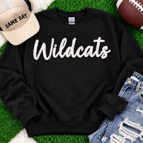 Preorder Wildcats White Fluffy Sweatshirt