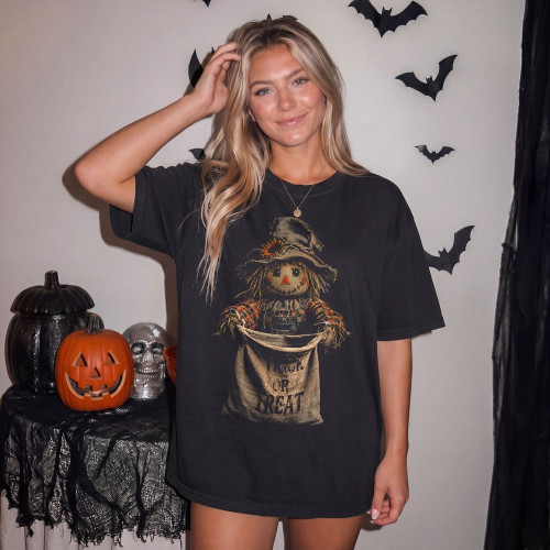 Trick or Treat Scarecrow Tee