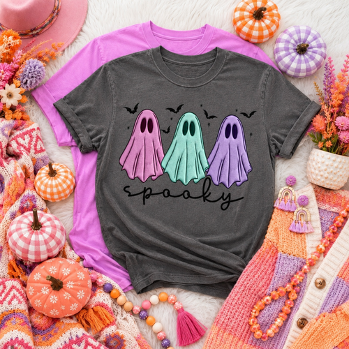 Spooky Pastel Ghosts Tee