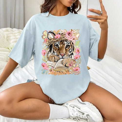 Floral Tiger Cub Tee