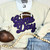 Purple Game Day Chenille Patch Crewneck Sweatshirt
