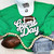 White Game Day Chenille Patch Crewneck Sweatshirt