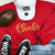 Mascot Embroidered Red Crewneck Sweatshirt
