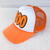 Orange and White Foam Hat with Chenille BOO