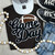 Black Game Day Chenille Patch Everyday Tee