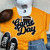Black Game Day Chenille Patch Everyday Tee