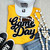 Black Game Day Chenille Patch Everyday Tee