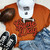 Red Orange Game Day Chenille Patch Everyday Tee