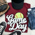 Softball White Game Day Chenille Patch Everyday Tee