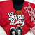 Basketball White Game Day Chenille Patch Crewneck Sweatshirt