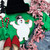 Frosty Chenille Patch Irish Green Crewneck Sweatshirt