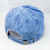 Denim Hat With Sequin Football Patch