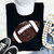 Sequin Football Chenille Patch Everyday Tee