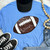 Sequin Football Chenille Patch Everyday Tee