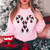 Sequin Candy Cane Patch Light Pink Crewneck Sweatshirt