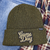 Loden Green Tweed Beanie With NO SPORT Embroidered Game Day Patch