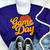 Basketball Orange Game Day Chenille Patch Crewneck Sweatshirt