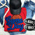 Basketball Royal Game Day Chenille Patch Crewneck Sweatshirt